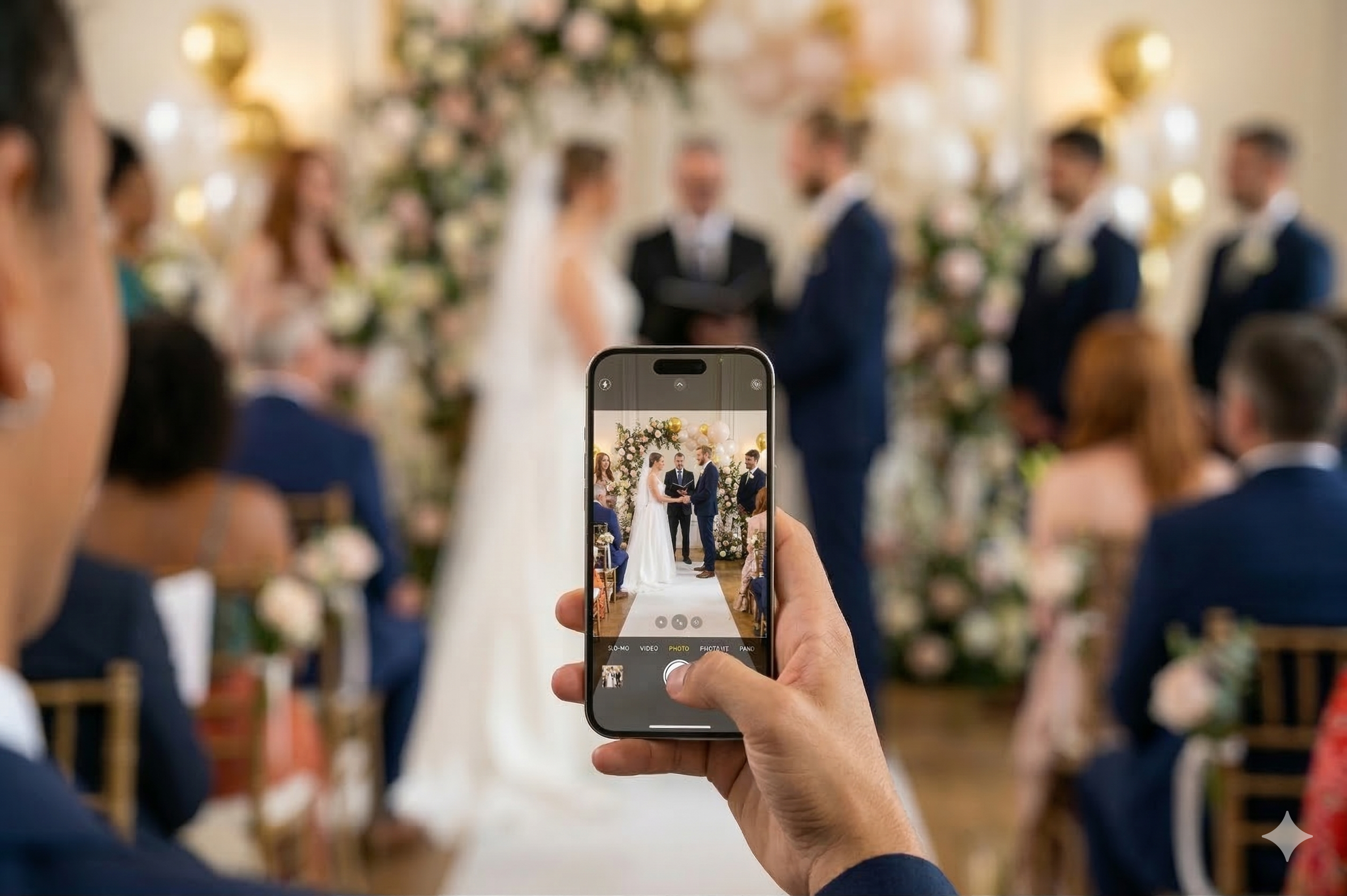 Guests scan and shoot
